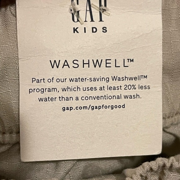 NWT GAP Kids WashwellJogger Pants Cream Beige Sz 14/15 - Picture 4 of 8